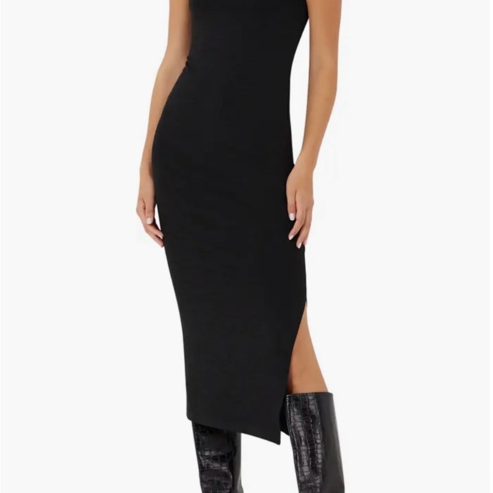 French Connection Blue Sweater Midi Dress